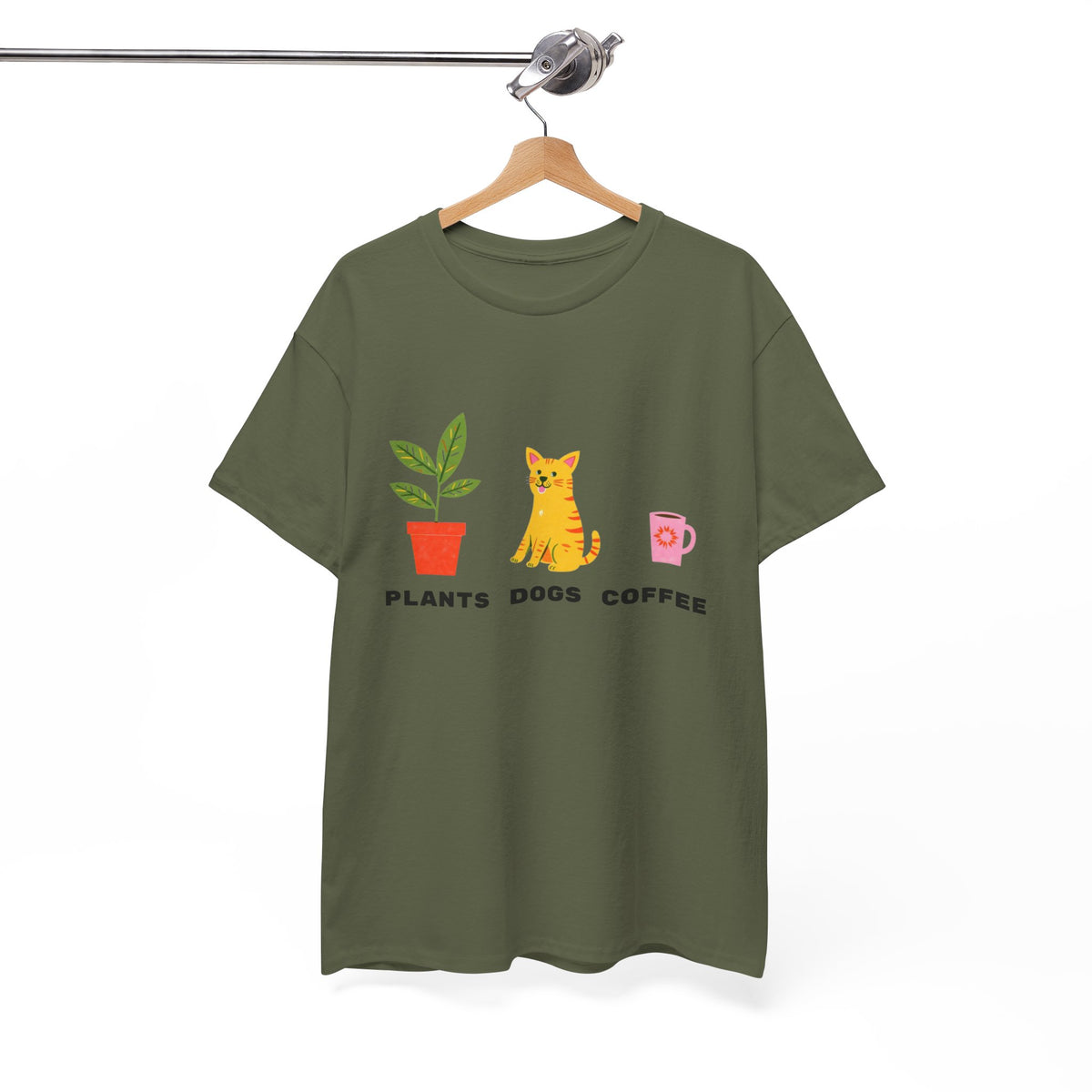 Plants Dogs Coffee Cute |  Unisex T-shirt