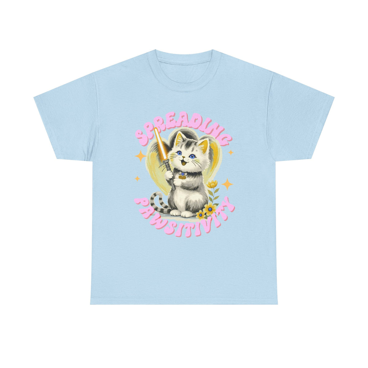 Spreading Pawsitivity Cat |  Unisex T-shirt