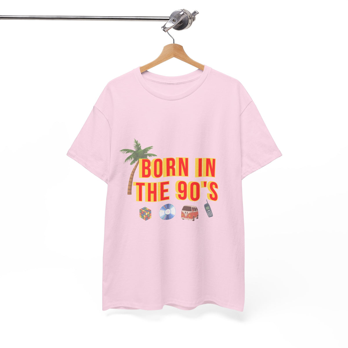 Born in the 90s T-Shirt with Retro Icons Nostalgia by Electrik Land.