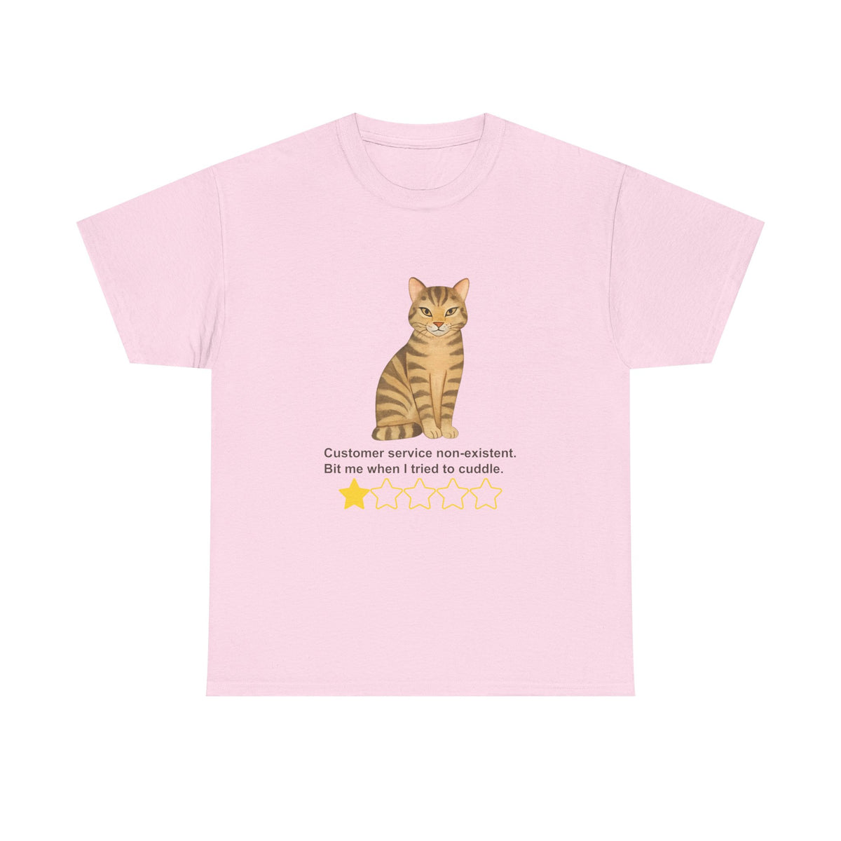 1 Star Cat Experience (Cartoon Cat) | Funny Cat Humor Tee by Electrik Land