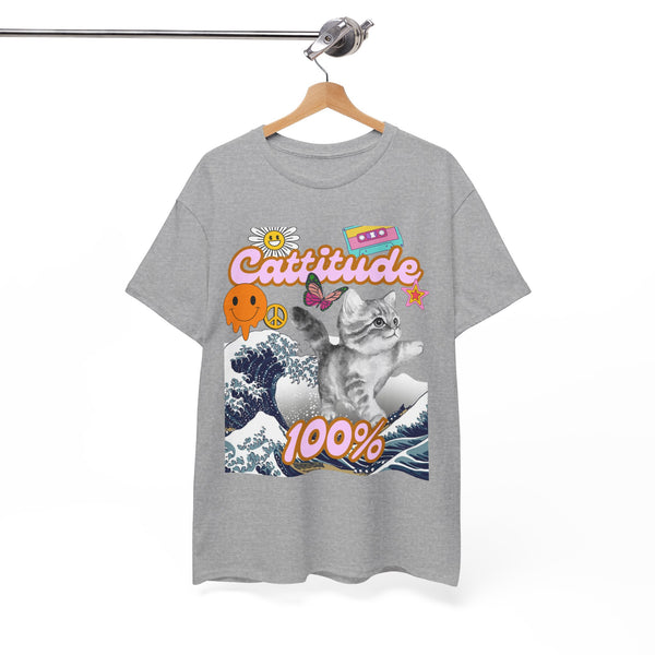 Cattitude 100% -  Cat Lovers - Unisex T-shirt