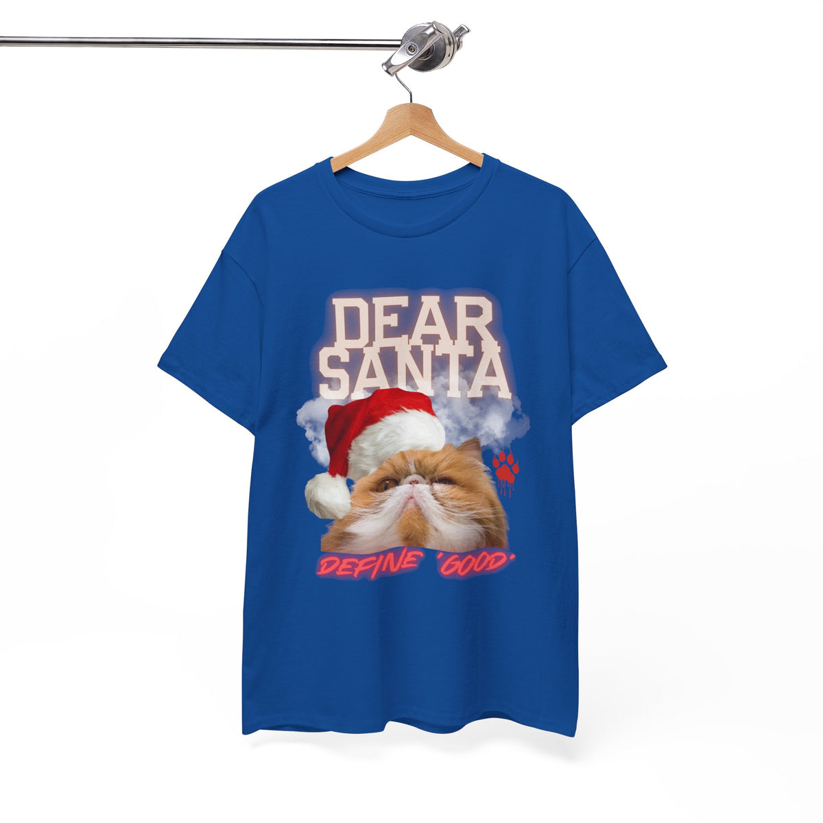 Dear Santa Define Good Cat Tee by Electrik Land