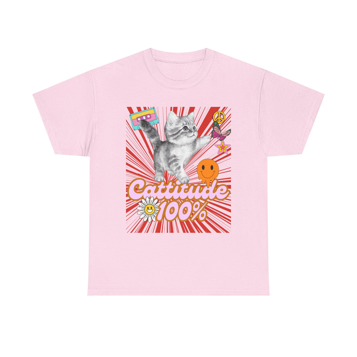 Cattitude 100% Y2K Edition - Cat Lovers - Unisex T-shirt