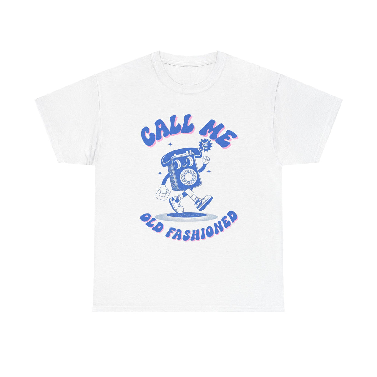 Call Me Old Fashioned Telephone Blue |  Unisex T-shirt
