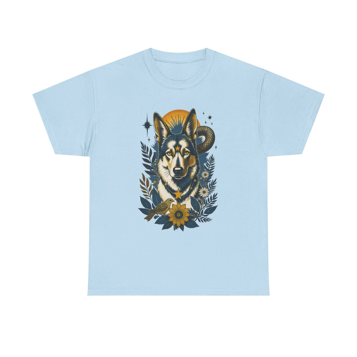 German Shepard 1 Vintage Style Tattoo Graphic T-Shirt