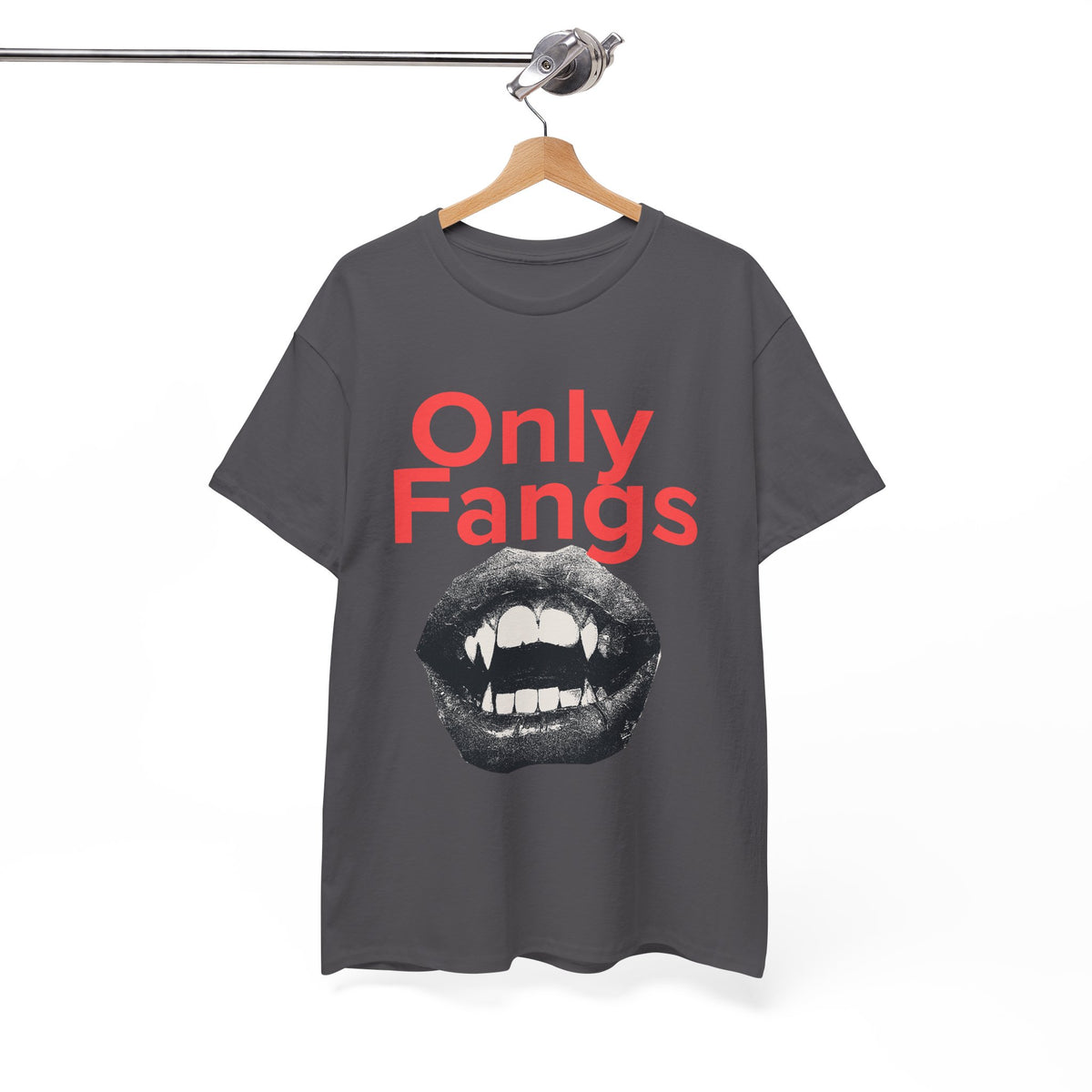 Only Fangs Grunge Vampire Mouth  - Unisex T-shirt