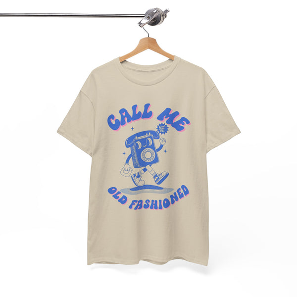 Call Me Old Fashioned Telephone Blue |  Unisex T-shirt