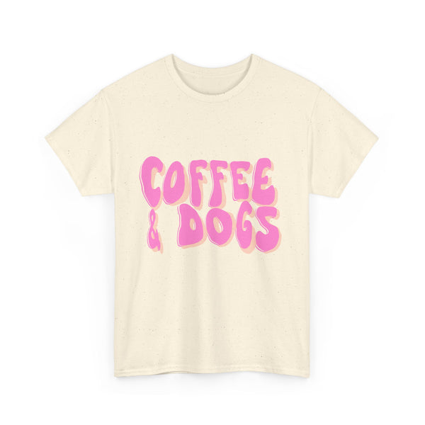 Coffee & Dogs Psychedelic Graphic T-Shirt