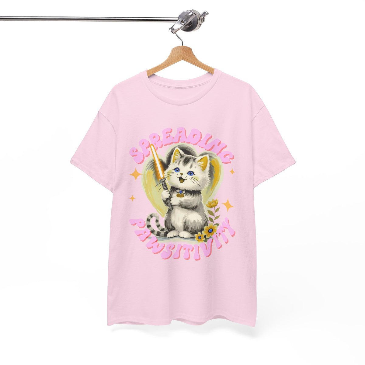 Spreading Pawsitivity Cat |  Unisex T-shirt