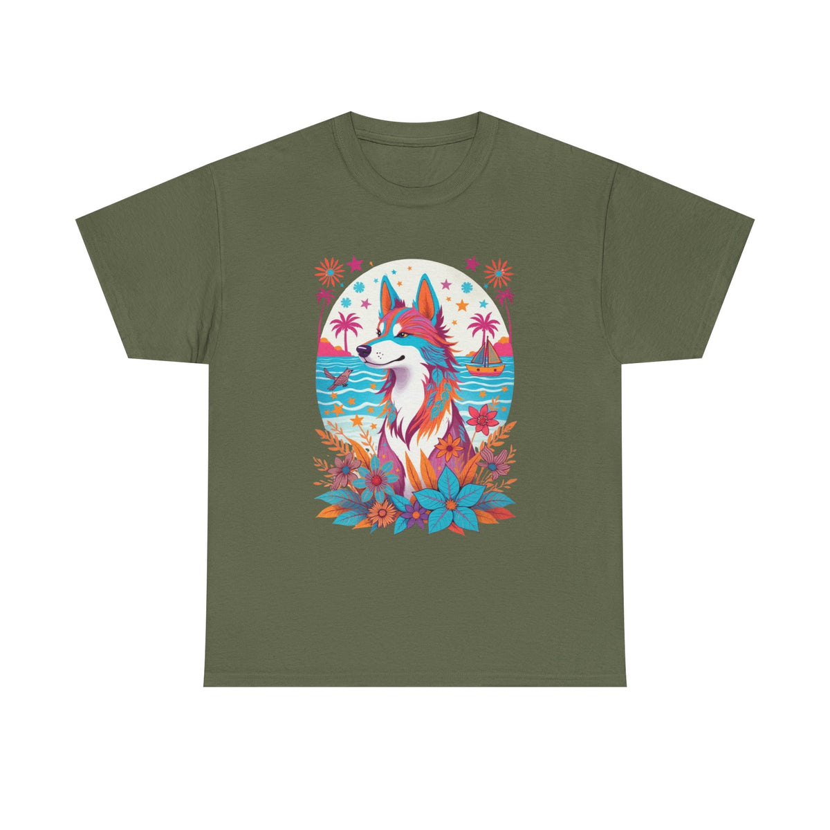 Husky Pop Psychedelic T-Shirt