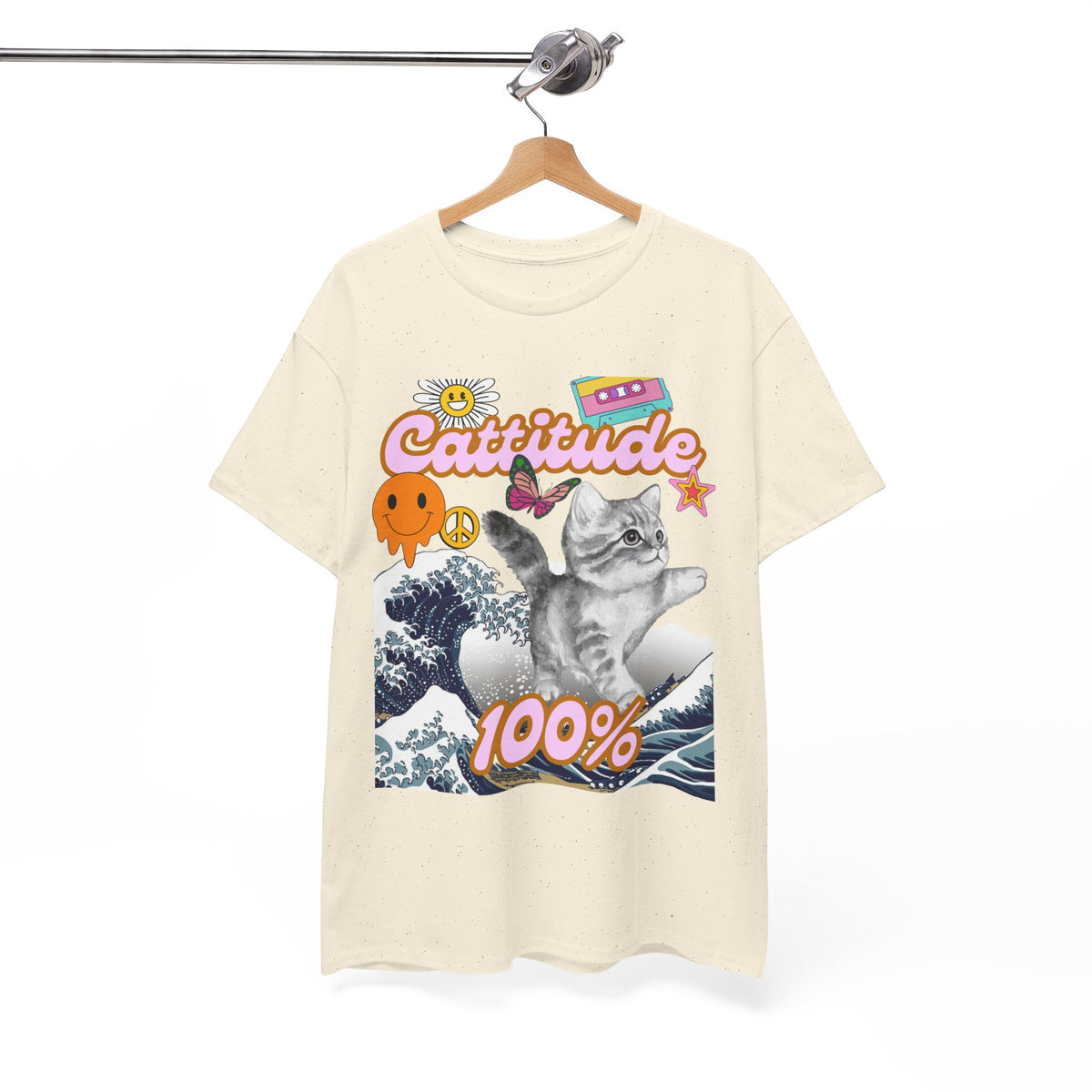 Cattitude 100% -  Cat Lovers - Unisex T-shirt