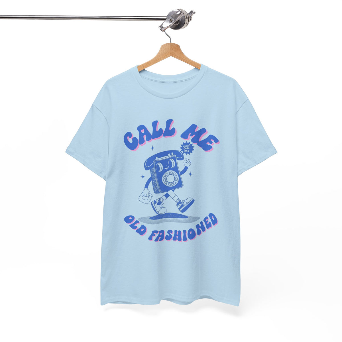 Call Me Old Fashioned Telephone Blue |  Unisex T-shirt