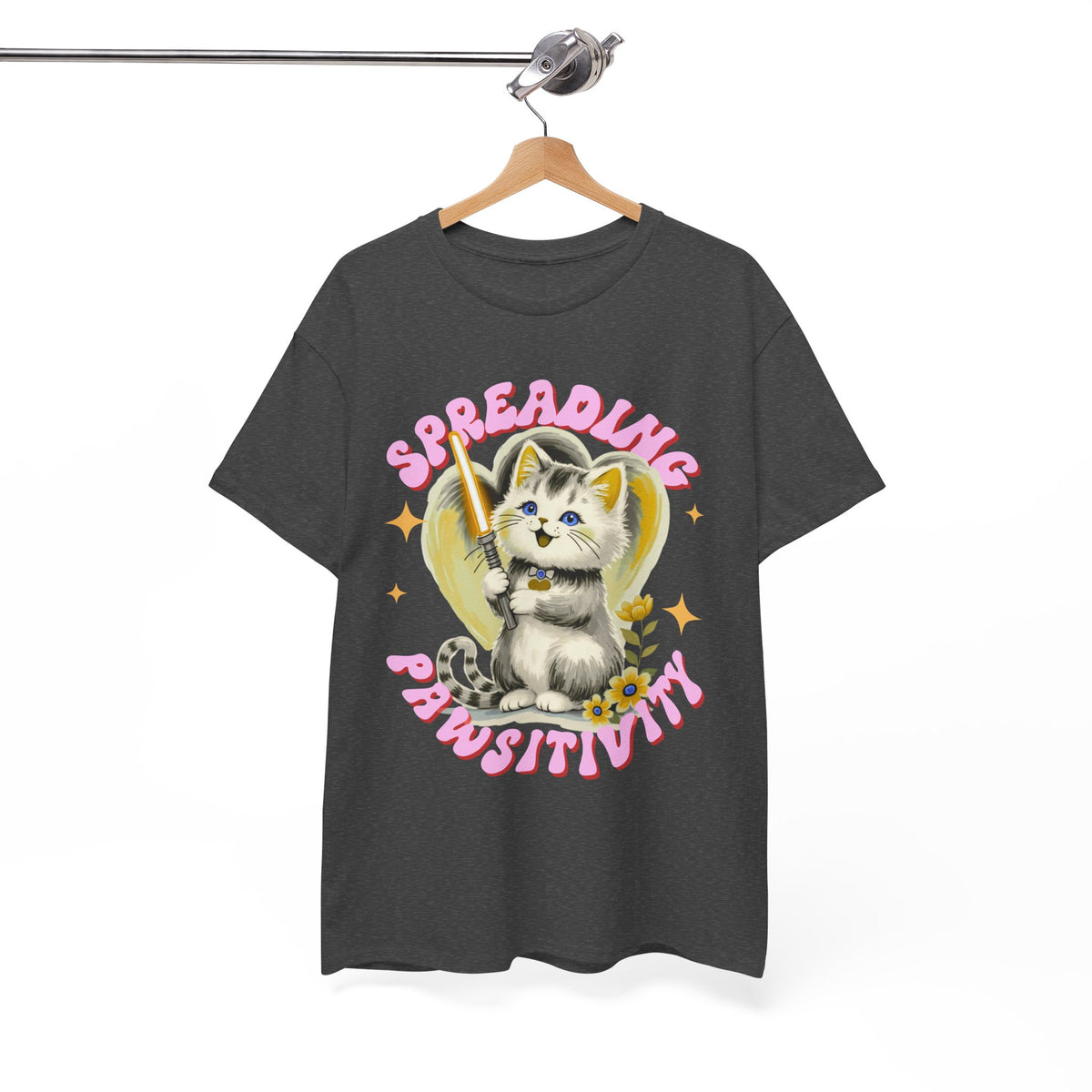 Spreading Pawsitivity Cat |  Unisex T-shirt