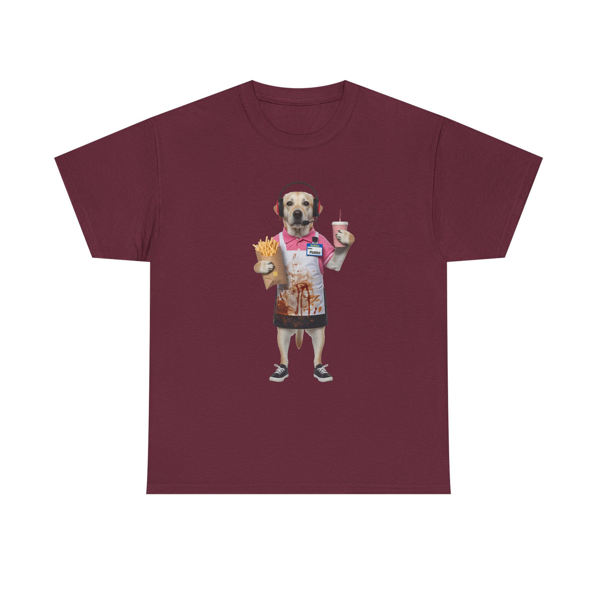 Fast Food Worker Dog - Pets With Day Jobs Unisex T-Shirt
