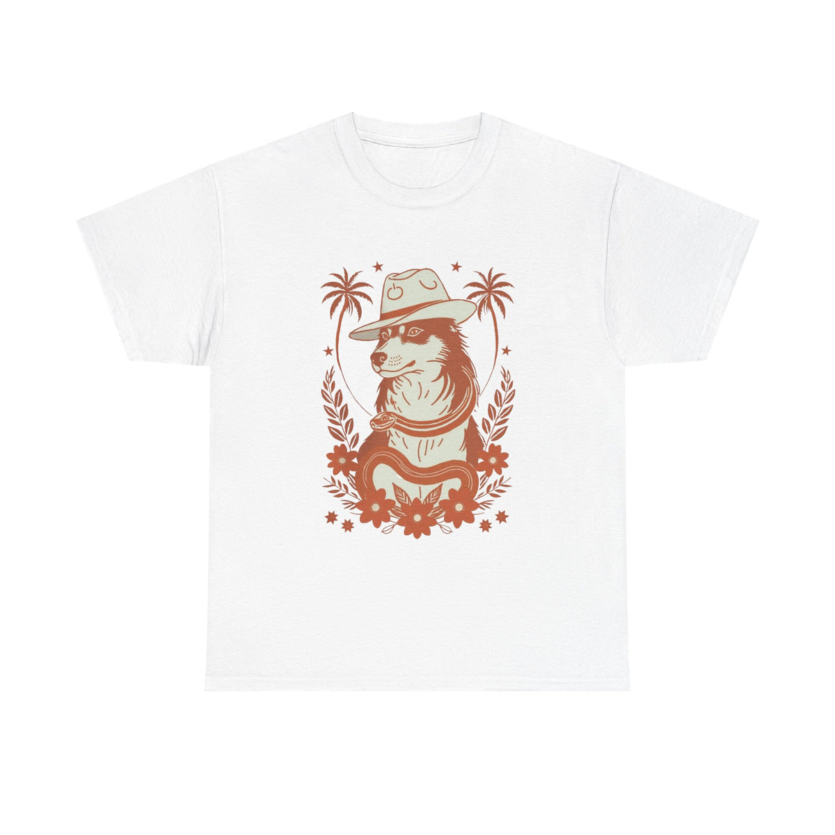 Husky Vintage Print Palms T-Shirt
