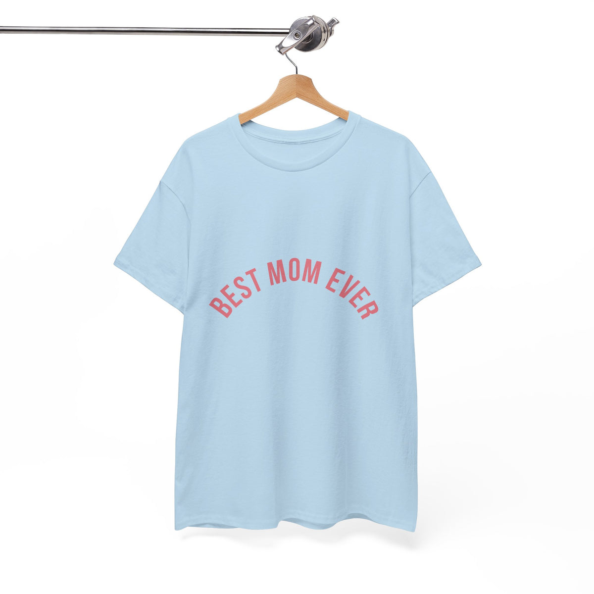 Best Mom Ever – Minimalist Block Font T-Shirt by Electrik Land