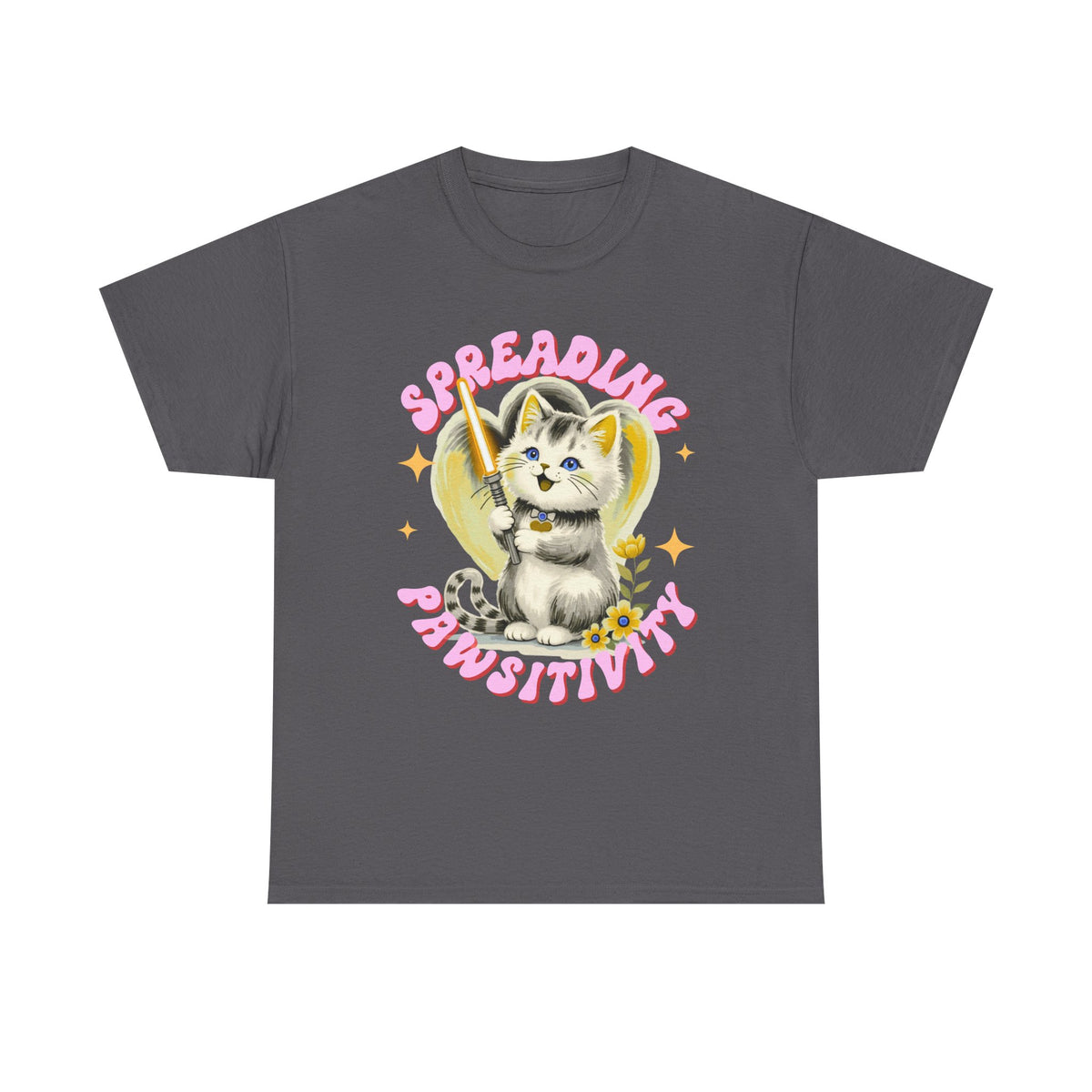 Spreading Pawsitivity Cat |  Unisex T-shirt