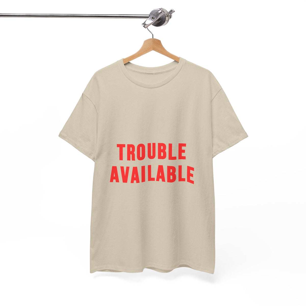 Trouble Available T-Shirt for Chaos-Curious Nights by Electrik Land.