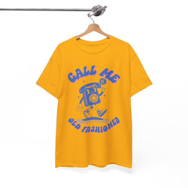 Call Me Old Fashioned Telephone Blue |  Unisex T-shirt
