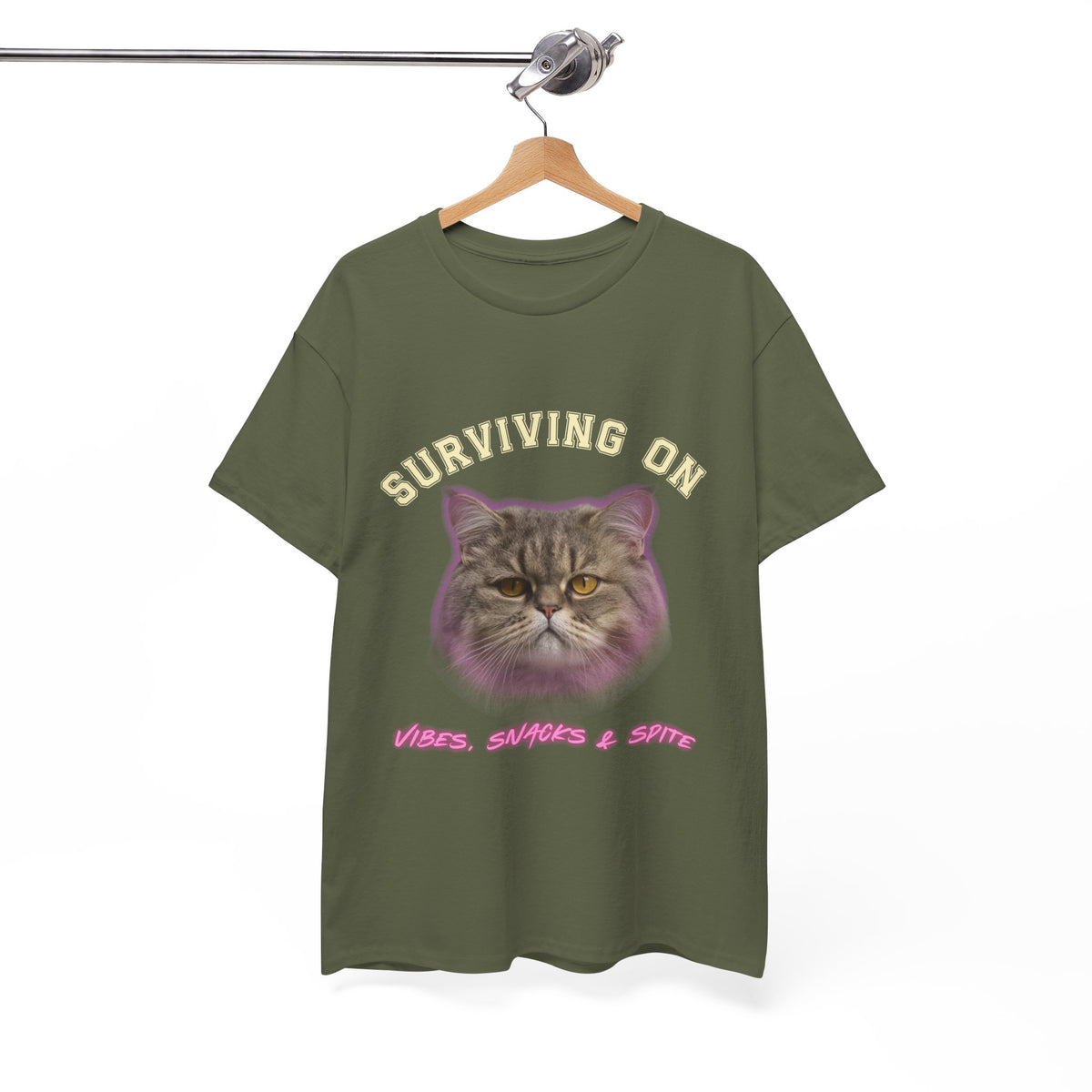 Surviving On Vibes Snacks & Spite |  T-Shirt by Electrik Land