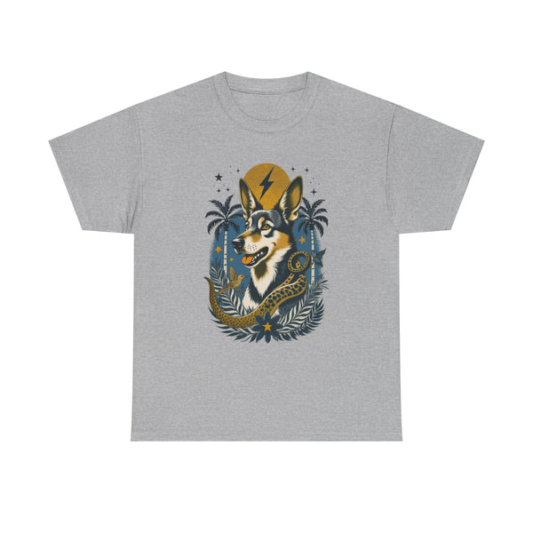 German Shepard Vintage Style Tattoo Graphic T-Shirt