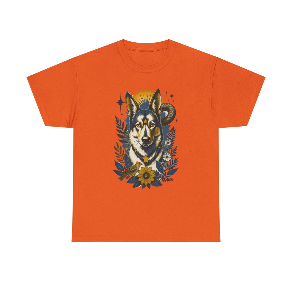 German Shepard 1 Vintage Style Tattoo Graphic T-Shirt