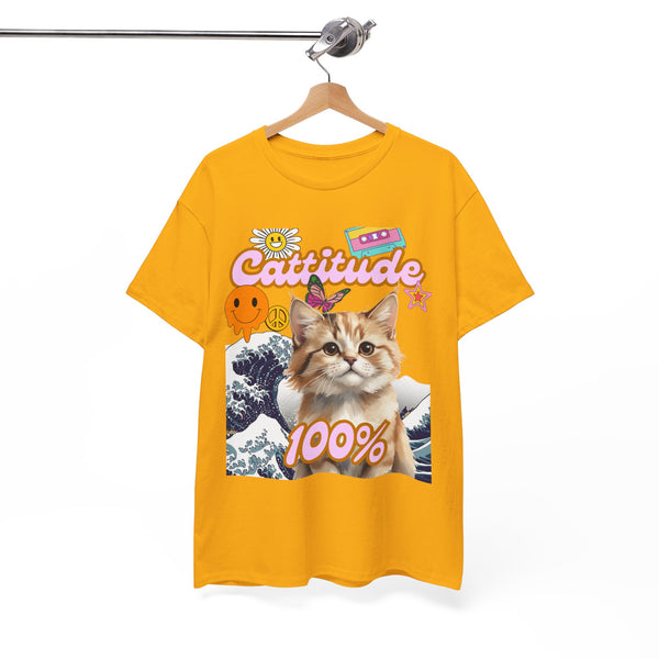 Cattitude 100% Waves Edition - Cat Lovers - Unisex T-shirt