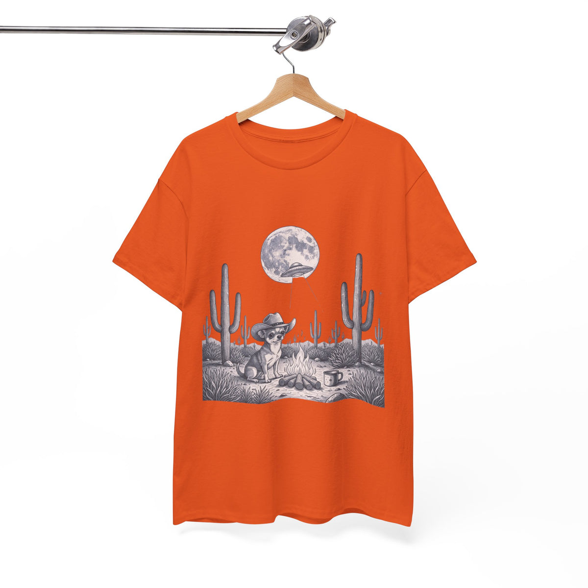Chihuahua Cowboy & Desert UFO  - Unisex T-shirt