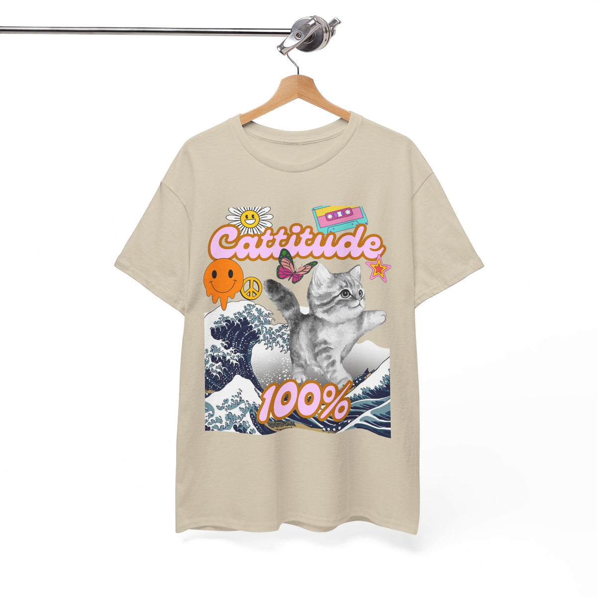 Cattitude 100% -  Cat Lovers - Unisex T-shirt