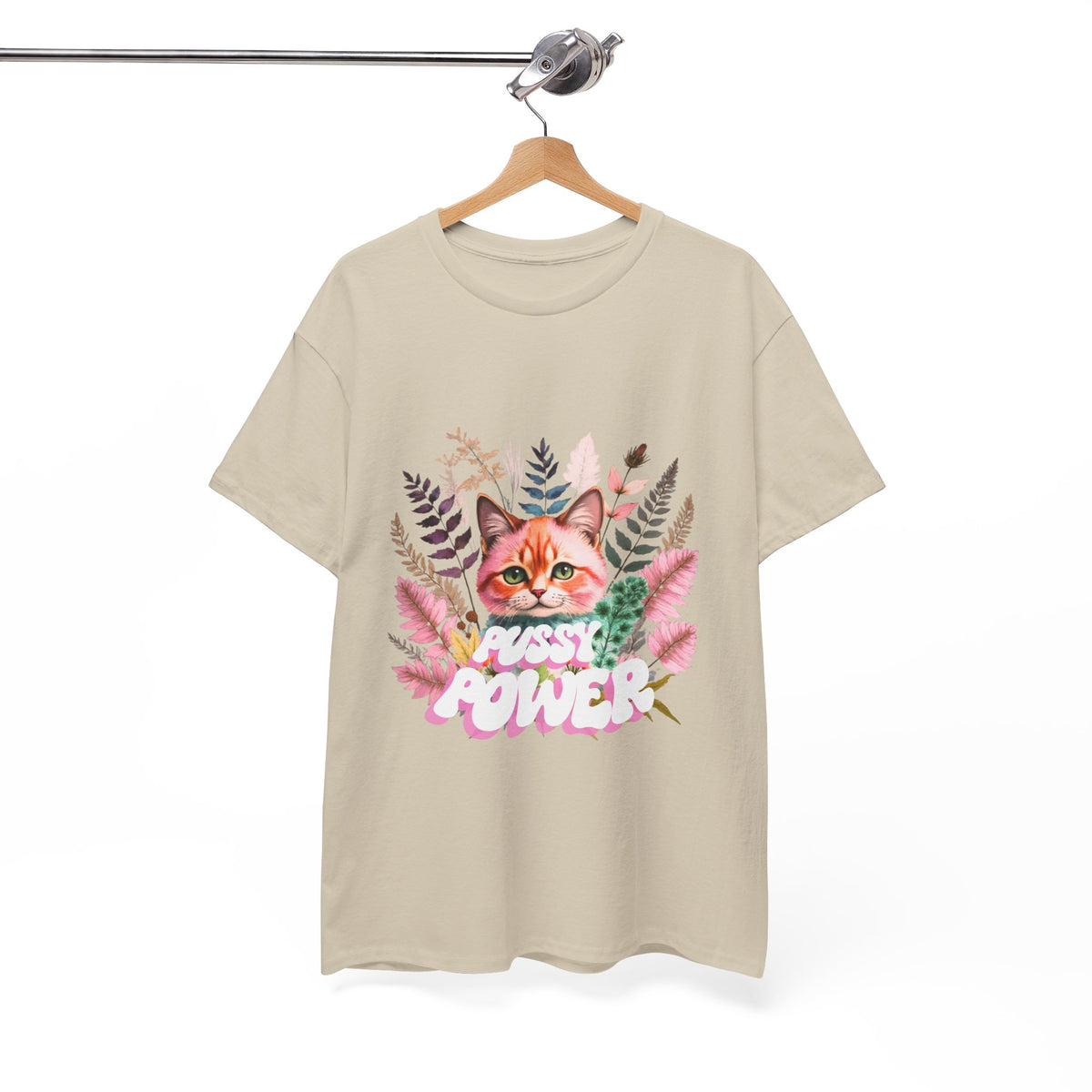 Pussy Power Flower Cat - Unisex T-shirt