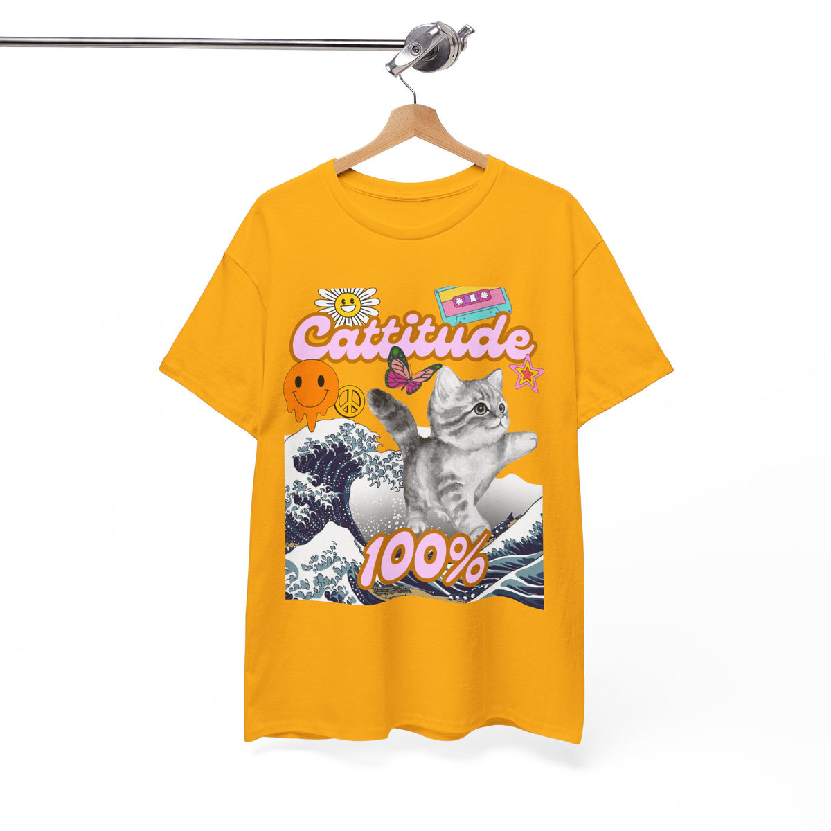 Cattitude 100% -  Cat Lovers - Unisex T-shirt