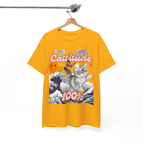 Cattitude 100% -  Cat Lovers - Unisex T-shirt