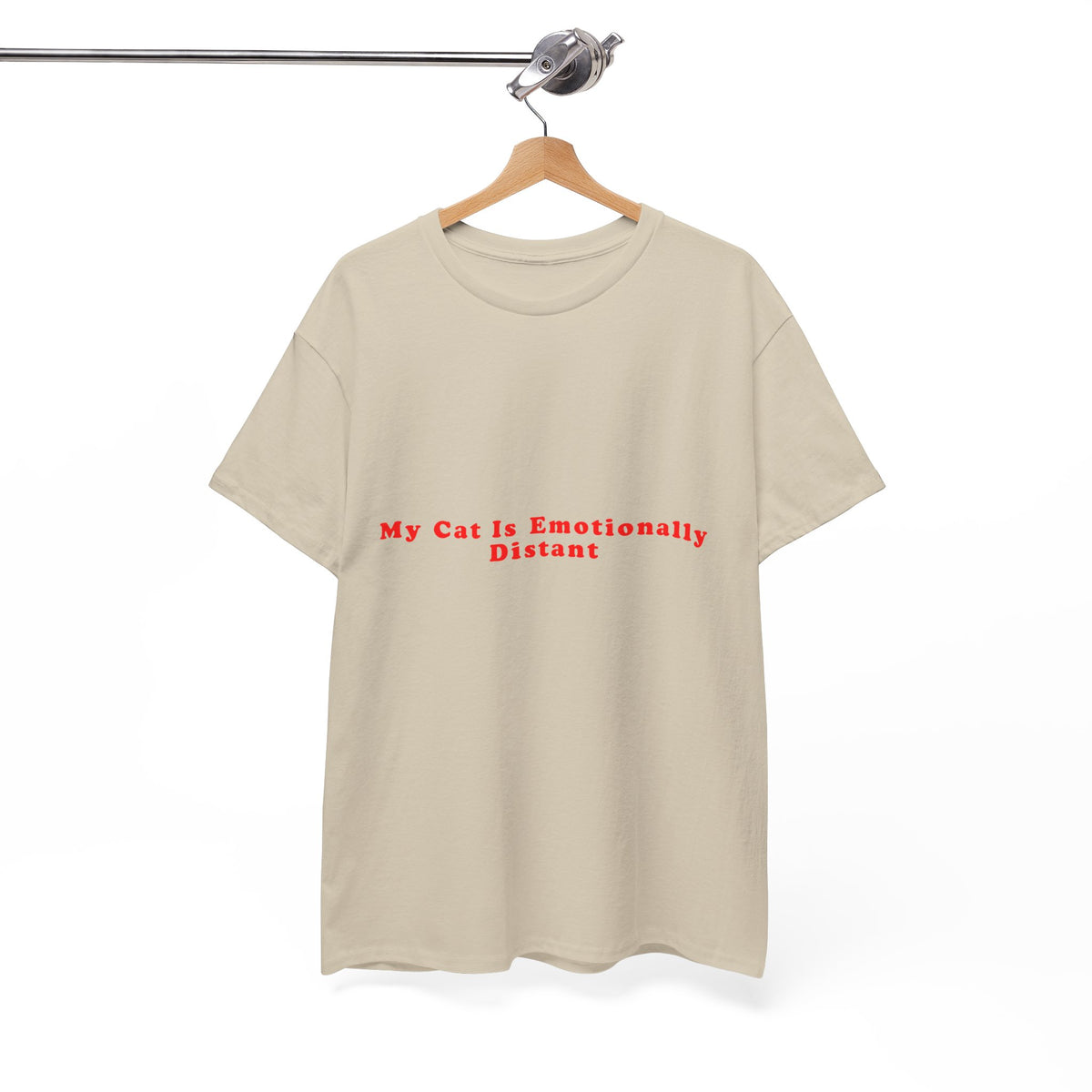 My Cat Is Emotionally Distant – Statement T-Shirt by Electrik Land