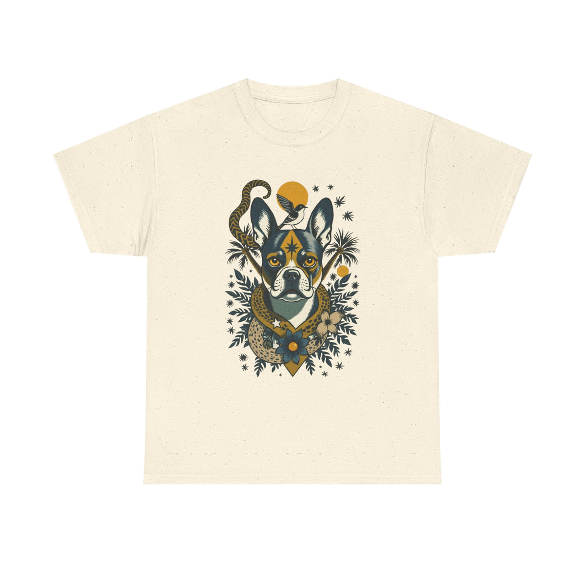 French Bulldog Vintage Style Tattoo Graphic T-Shirt