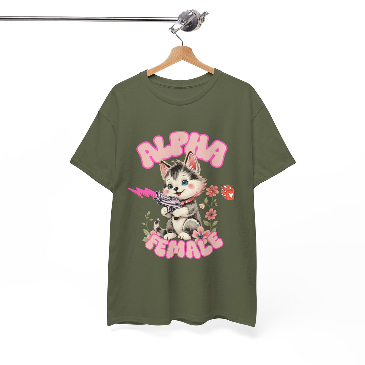 Alpha Female Cat with Ray Gun |  Unisex T-shirt