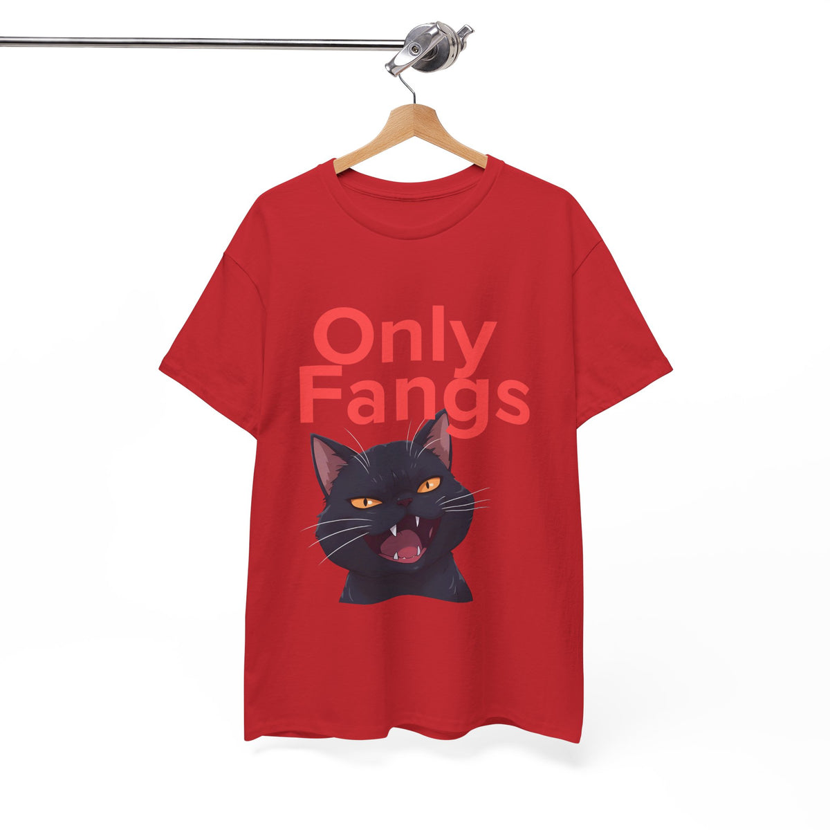 Only Fangs Anime Cat  - Unisex T-shirt