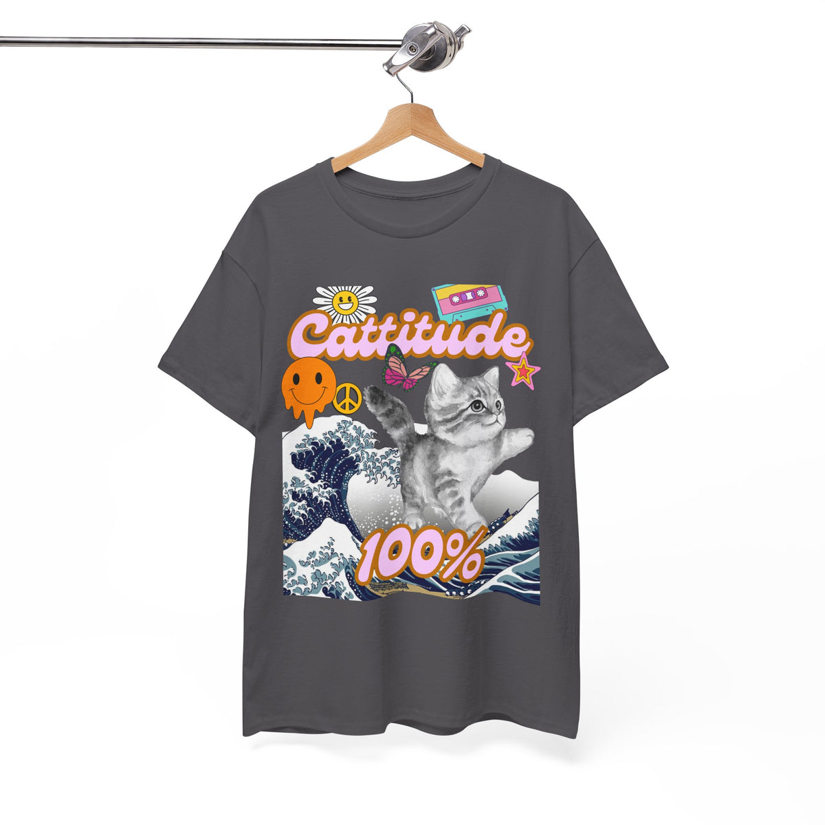 Cattitude 100% -  Cat Lovers - Unisex T-shirt