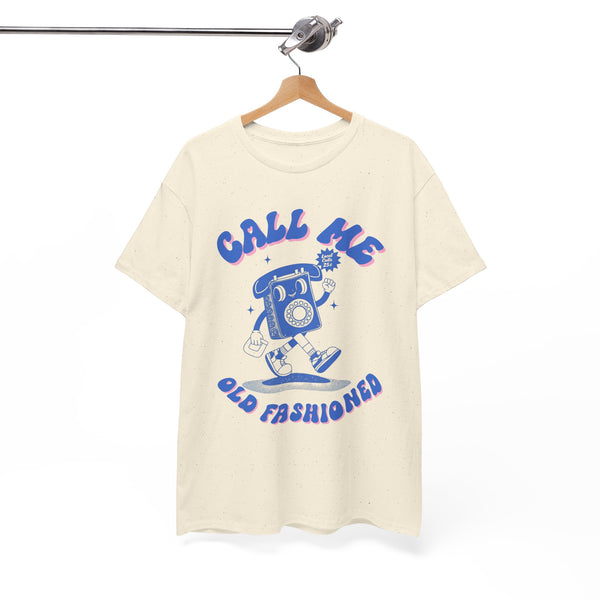 Call Me Old Fashioned Telephone Blue |  Unisex T-shirt