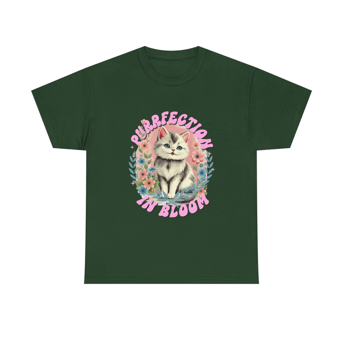 Purrfection In Bloom Cat |  Unisex T-shirt