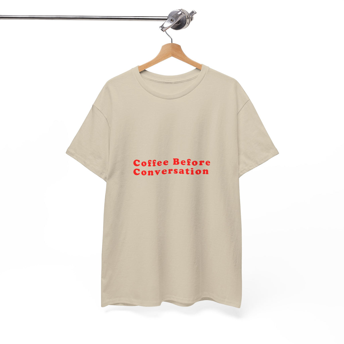 Coffee Before Conversation – Statement T-Shirt by Electrik Land