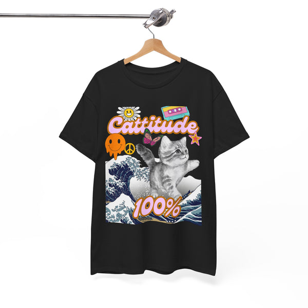 Cattitude 100% -  Cat Lovers - Unisex T-shirt