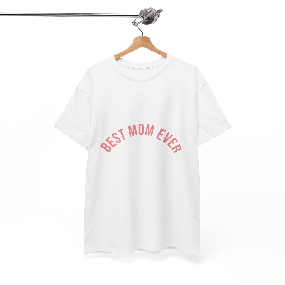 Best Mom Ever – Minimalist Block Font T-Shirt by Electrik Land
