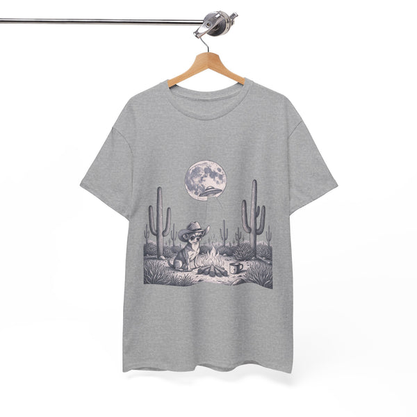 Chihuahua Cowboy & Desert UFO  - Unisex T-shirt