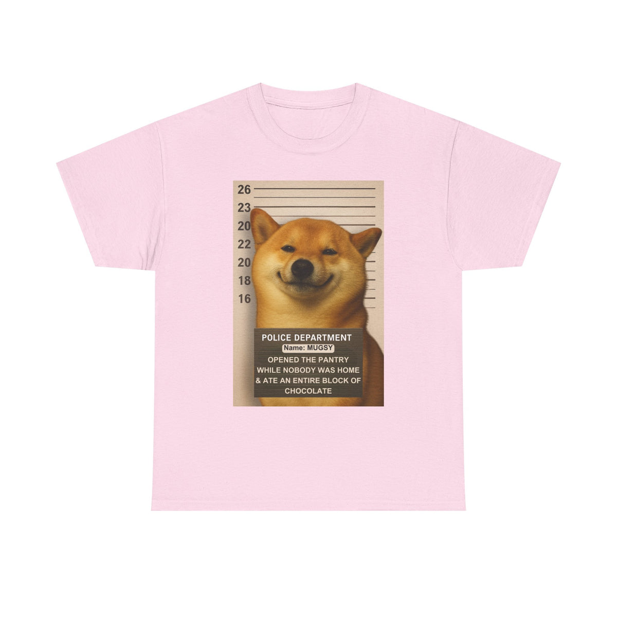 Police Mugshot- Custom Pet Print Unisex Tee