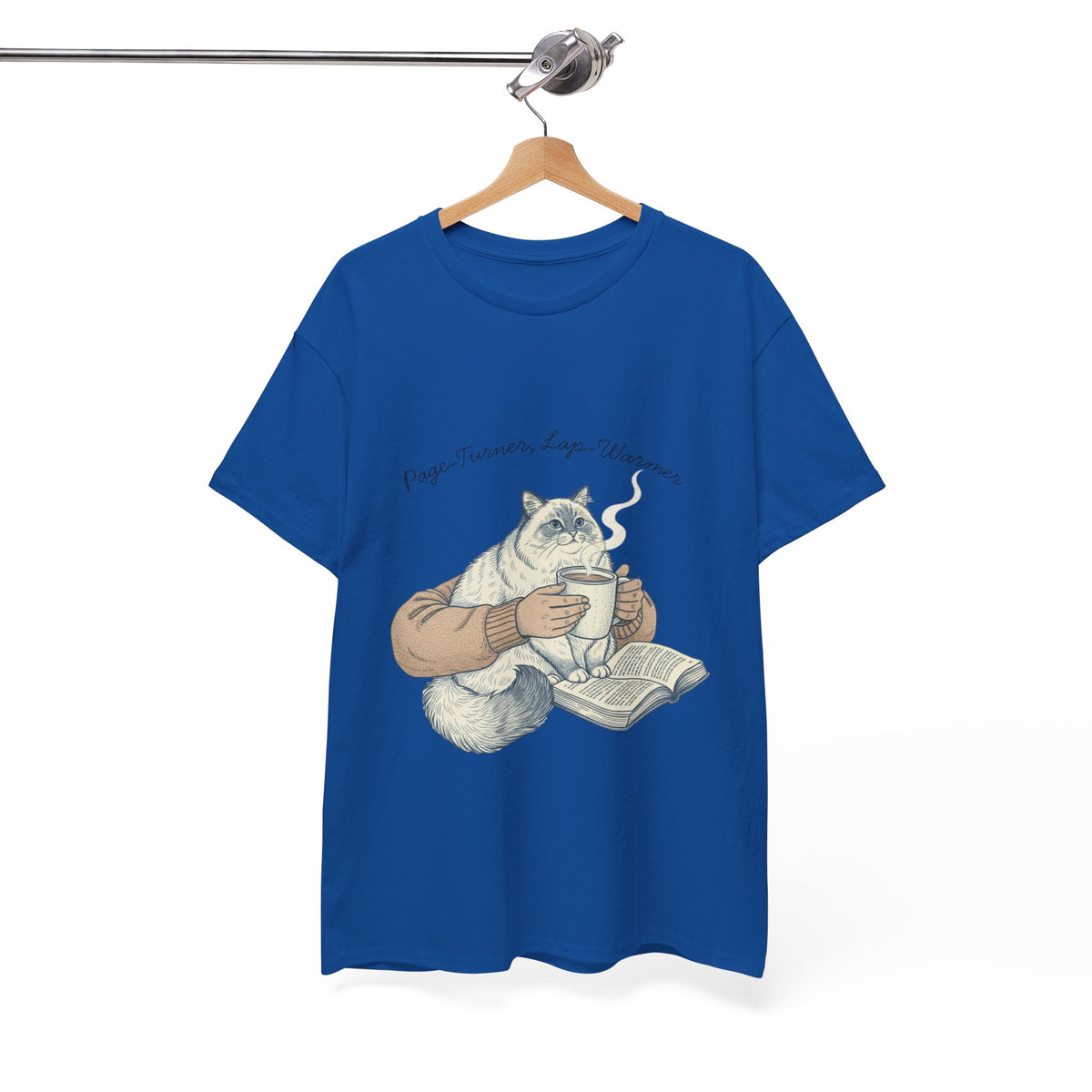 Page Turner, Lap Warmer Cat - Unisex T-shirt