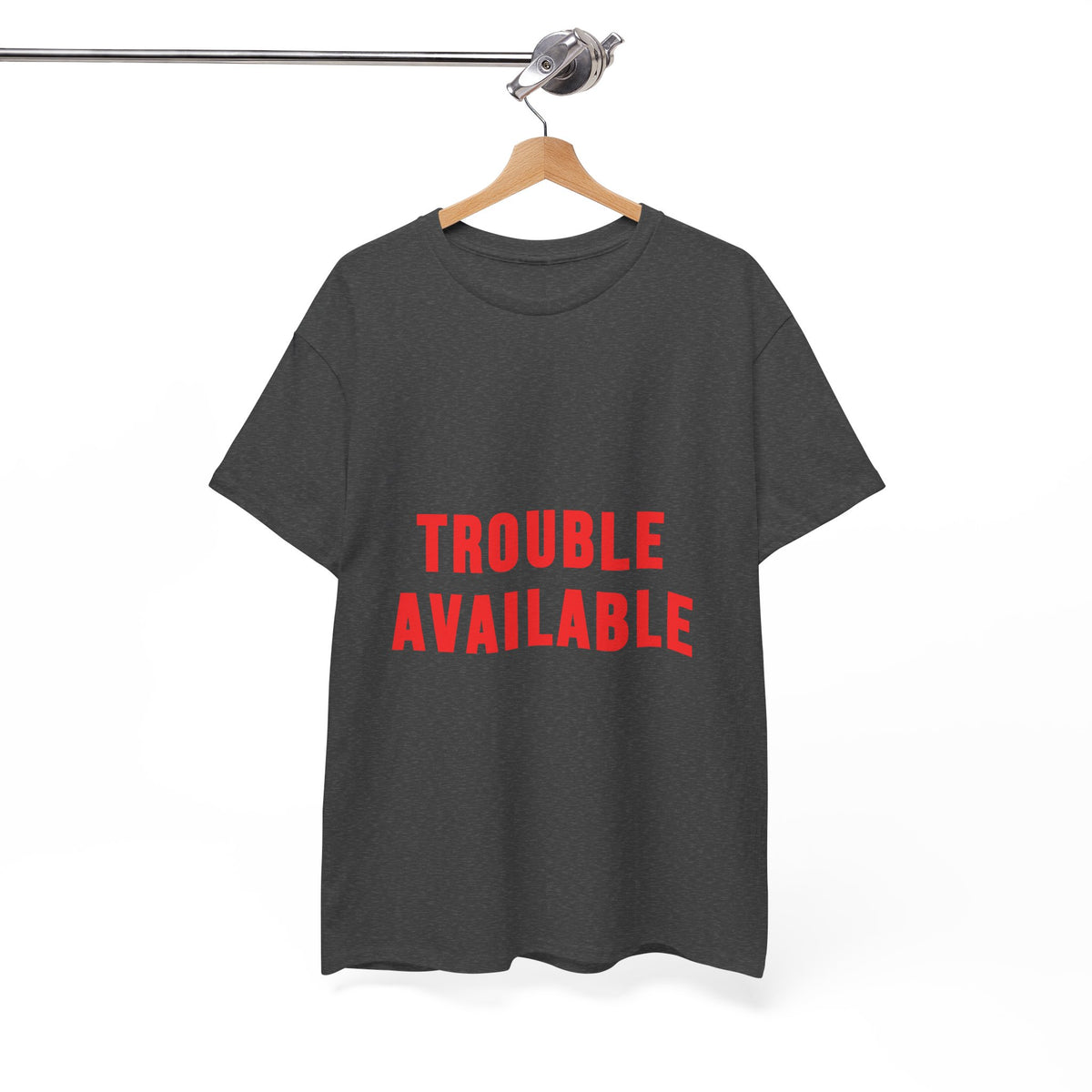Trouble Available T-Shirt for Chaos-Curious Nights by Electrik Land.