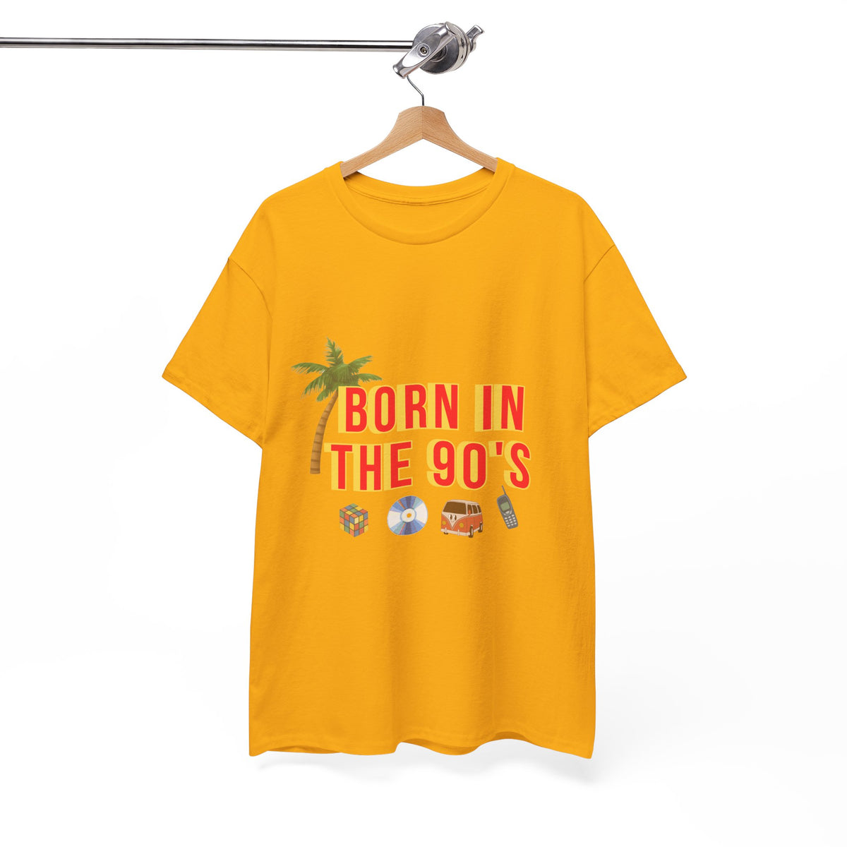 Born in the 90s T-Shirt with Retro Icons Nostalgia by Electrik Land.