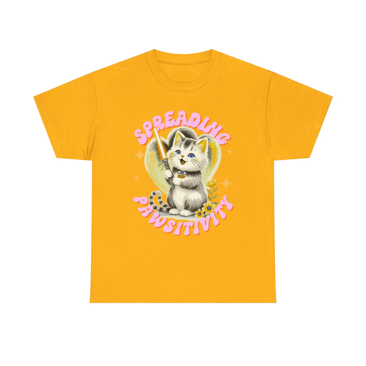 Spreading Pawsitivity Cat |  Unisex T-shirt