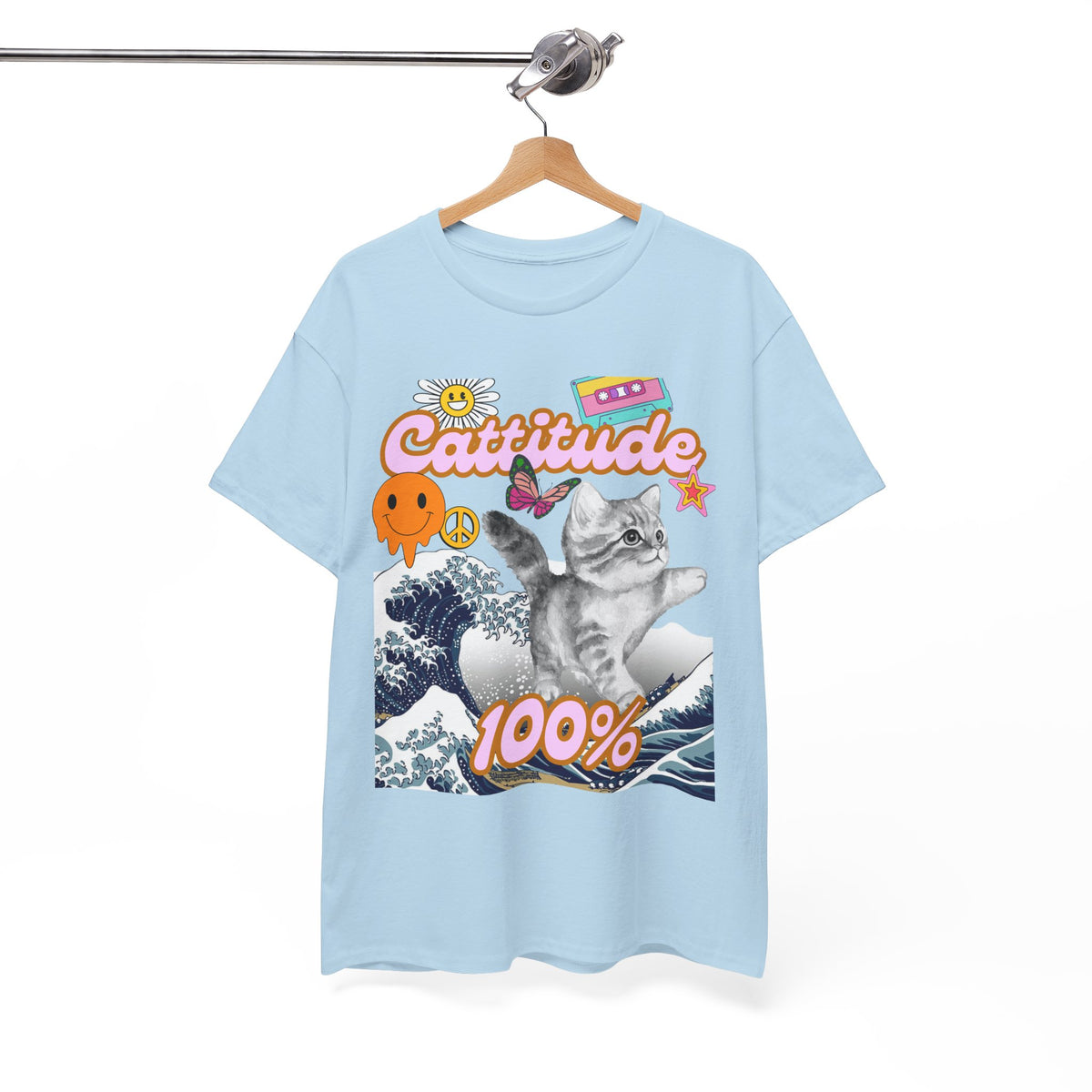 Cattitude 100% -  Cat Lovers - Unisex T-shirt