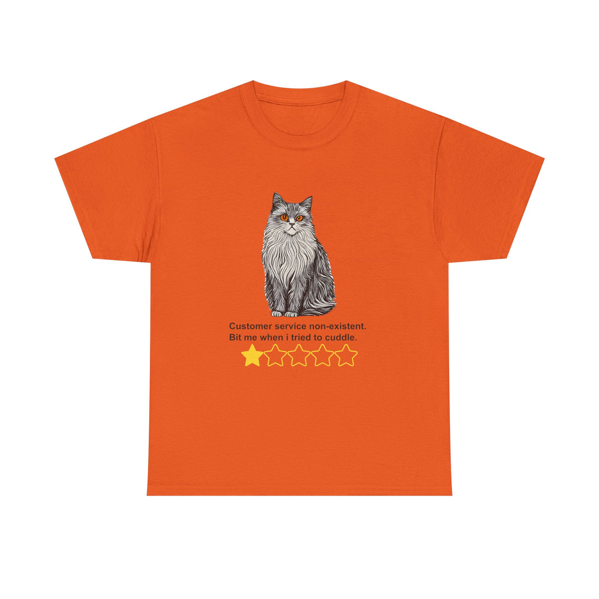 Customer Service Nonexistent Cat Review Tee by Electrik Land